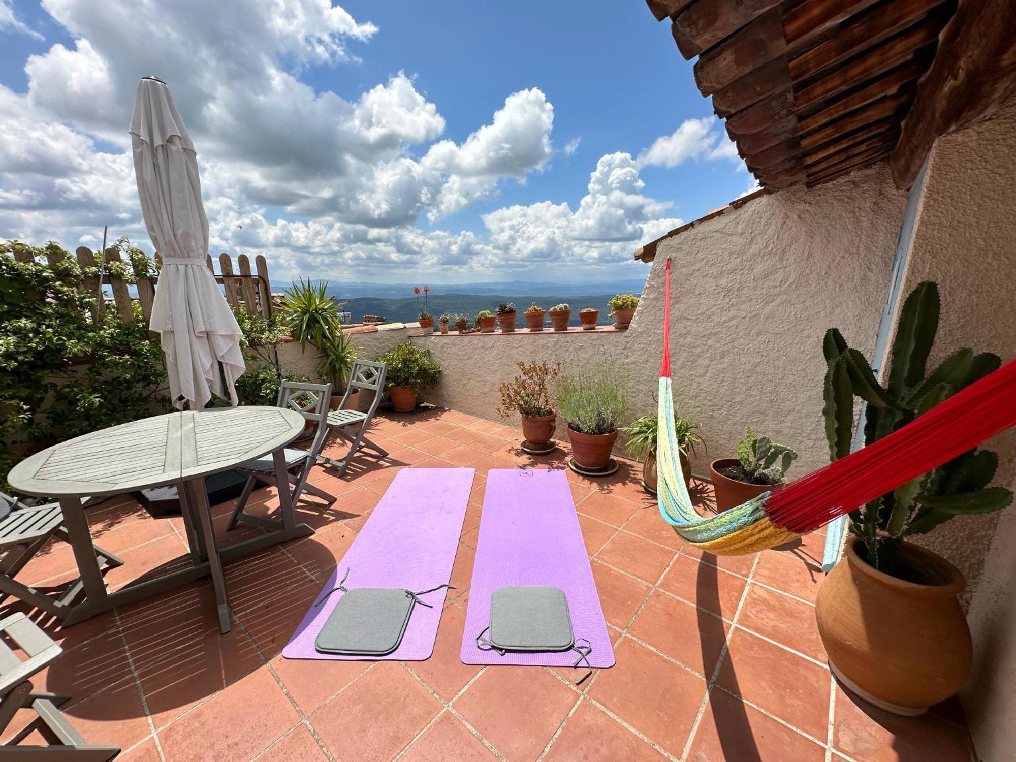 Penthouse Studio Privee Couple Ou Famille- La Maison Searle A Tourtour Exterior foto